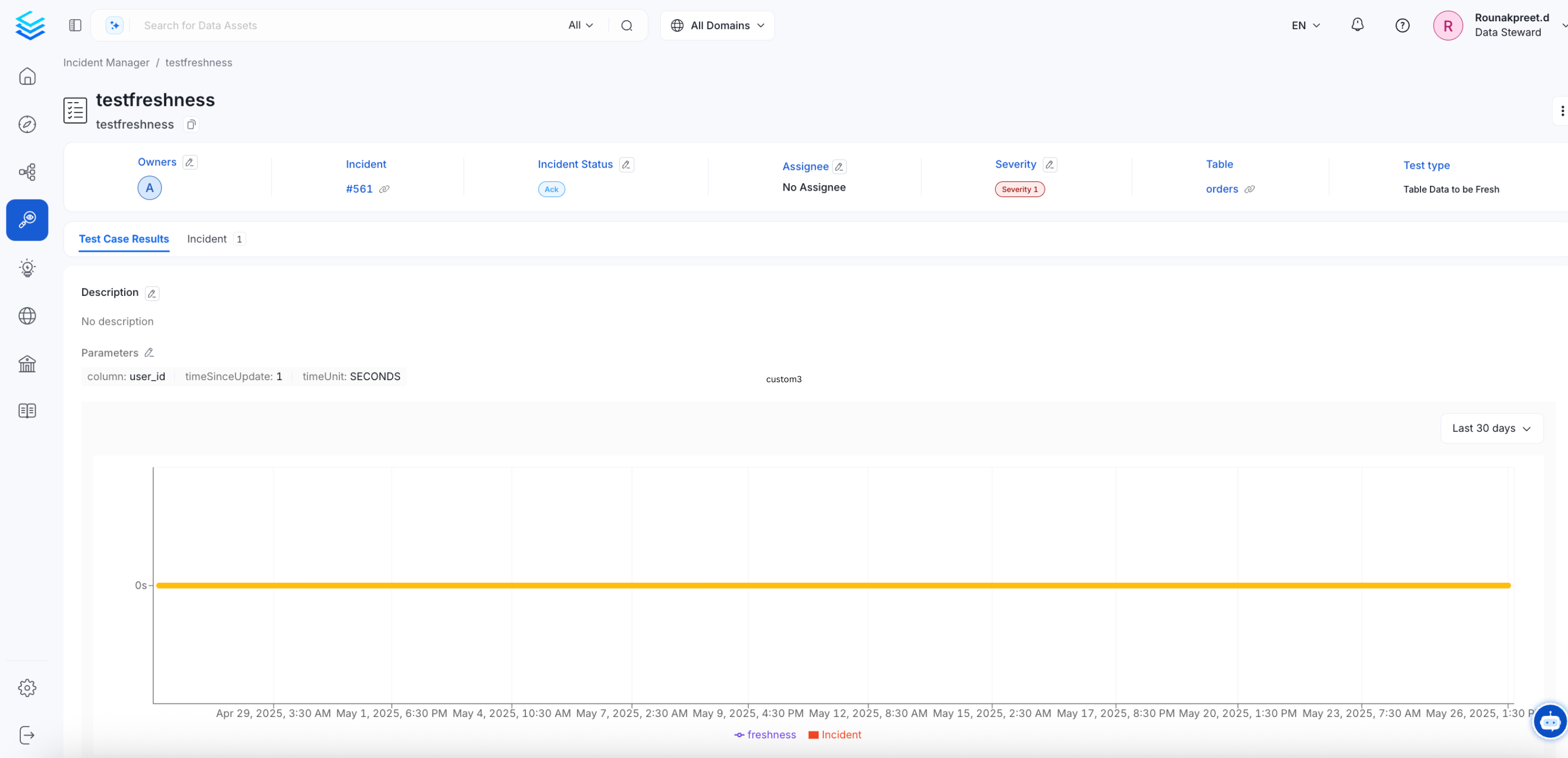 Incident Test Case Details